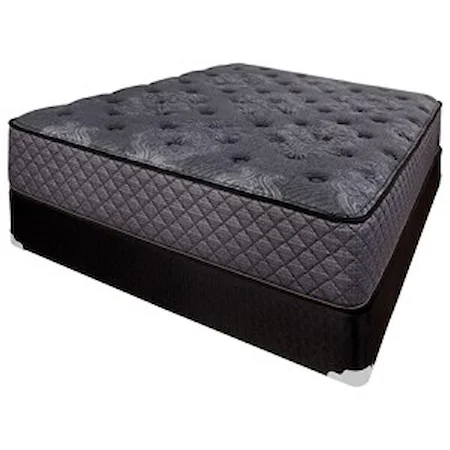 Queen Plush Pocketed Coil Mattress and Box Foundation
